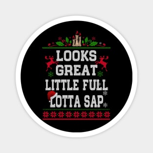 Little Full Lotta Sap Tee Christmas Vacation Santa Magnet